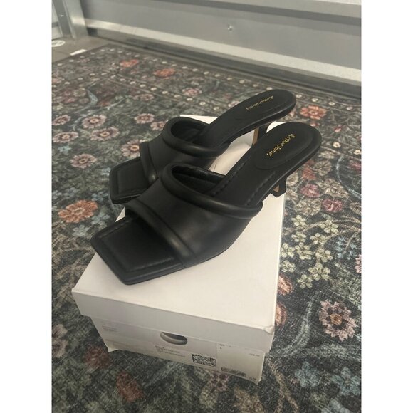 & OTHER STORIES Soft Leather Mules Black Womens Size US 5 - Picture 6 of 12